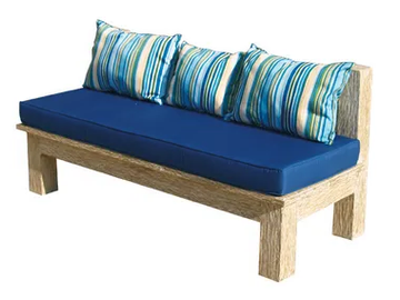 WHITE SAND - Wooden garden bench by Il Giardino di Legno