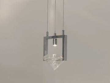 ELEMENTS OF LOVE H1 - LED - Metal pendant lamp with crystals by ILFARI