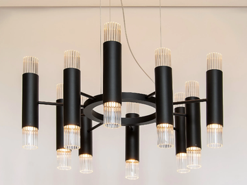 EMBRACE H10+10 - Metal chandelier by ILFARI