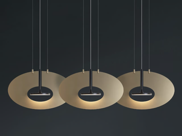 EYE IN THE SKY H3 STANDARD - LED Anodized aluminium pendant lamp by ILFARI