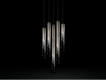 SEXY CRYSTALS H5 - Metal pendant lamp with crystals by ILFARI