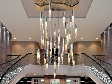 SEXY CRYSTALS SPECIALS - LED metal pendant lamp by ILFARI