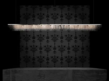 SKY CYCLES LINE H12 - Metal pendant lamp with crystals by ILFARI