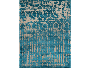 CASANOVA VERS. A - Rug in Himalayan wool, pure silk and vegetable colours by Illulian