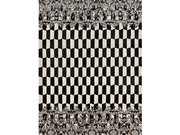 EMPIRE VERS. B - Rug in Himalayan wool, pure silk and vegetable colours by Illulian