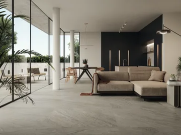 VIBES BS - Indoor/outdoor porcelain stoneware wall/floor tiles with stone effect by Imola