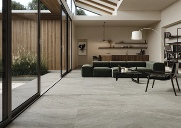 VIBES G - Indoor/outdoor porcelain stoneware wall/floor tiles with stone effect by Imola