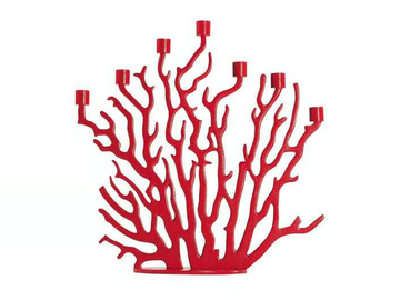 DRIADE - TENOCHTITLAN RED - Aluminium candle holder by In Stock