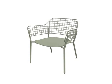 EMU - LYZE - Garden stainless steel easy chair with armrests by In Stock