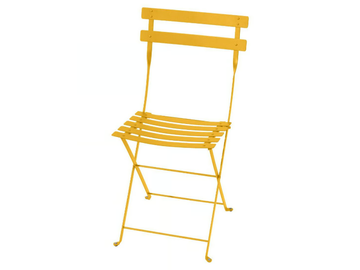FERMOB - BISTRO CHAIR HONEY - Folding steel garden chair by In Stock