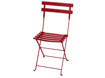 FERMOB - BISTRO CHAIR POPPY - Folding steel garden chair by In Stock
