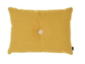 HAY - DOT CUSHION YELLOW - Solid-color rectangular cushion by In Stock
