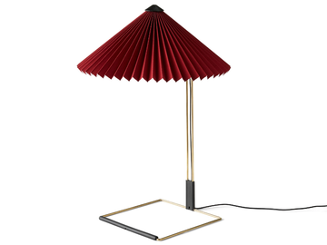 HAY - MATIN L OXIDE RED - LED cotton and brass table lamp by In Stock