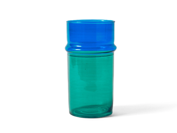 HAY - MOROCCAN VASE L BLUE & GREEN - Glass vase by In Stock