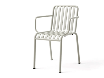 HAY - PALISSADE ARMREST SKY GREY - Steel garden chair by In Stock