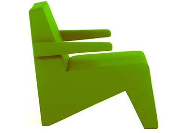 MOCA - CUBIC Green - Easy chair by In Stock