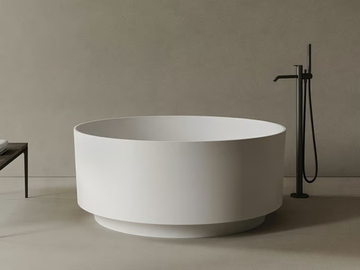 ARC - Freestanding round Solid Surface bathtub by INBANI