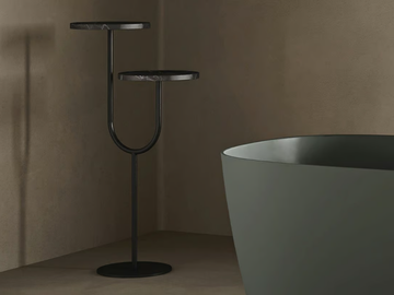 BIVIO - Metal side table by INBANI