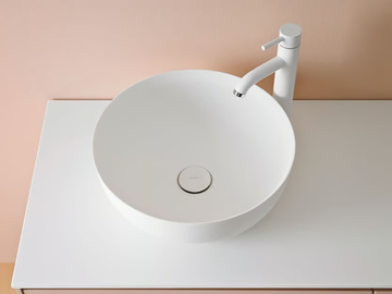 CERCLO - Countertop round Corian® washbasin by INBANI