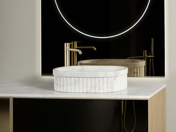 HERITAGE - Countertop Carrara marble washbasin by INBANI