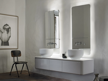 ORIGIN - Double wall-mounted vanity unit with drawers by INBANI