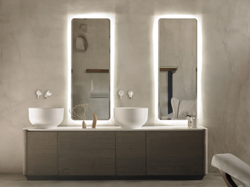 ORIGIN - Double wooden vanity unit with drawers by INBANI