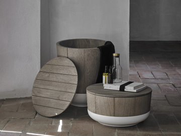 ORIGIN - Wooden bathroom stool by INBANI