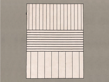 TATAMI - Rectangular striped polyamide rug by INBANI