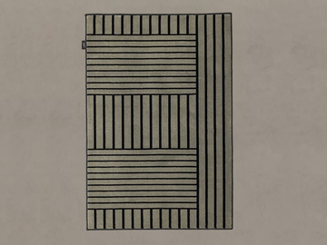 TATAMI - Rectangular striped polyamide rug by INBANI