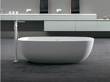 TEMPLE - Freestanding Solid Surface bathtub by INBANI