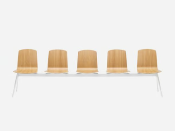 ANN - Freestanding beech beam seating by INCLASS