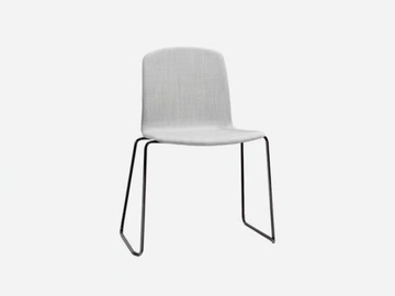 ANN - Sled base fabric chair by INCLASS