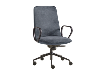 KORI - Height-adjustable fabric office chair with armrests by INCLASS