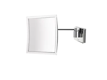 AV058F - Wall-mounted square shaving mirror by INDA®