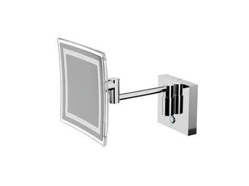AV258C - Wall-mounted square shaving mirror by INDA®
