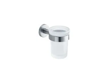 INOX - Satin glass toothbrush holder by INDA®