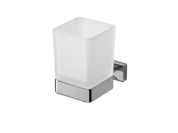 LEA - Satin glass toothbrush holder by INDA®