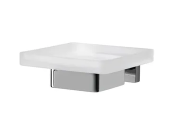 LEA - Wall-mounted satin glass soap dish by INDA®