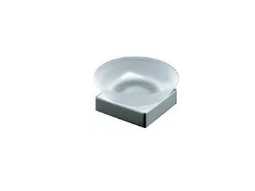 LOGIC - Countertop satin glass soap dish by INDA®