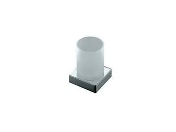 LOGIC - Satin glass toothbrush holder by INDA®