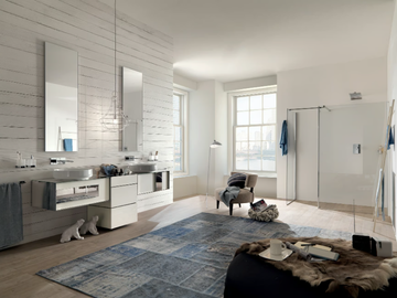 QAMAR - Composizione 4 - Sectional vanity unit by INDA®