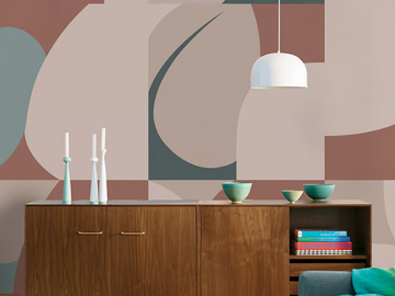 JIGSAW - Geometric panoramic EQ Dekor glass-fibre wallpaper by Inkiostro Bianco