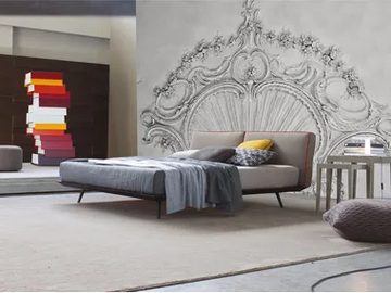 REINASSANCE - Relief wall effect panoramic wallpaper by Inkiostro Bianco