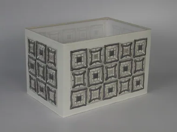 M007 - Rectangular cotton lampshade by Ipsilon PARALUMI