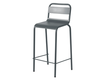 ANGLET - Stackable galvanized steel garden stool by ISIMAR