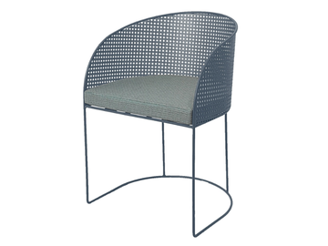 ARENA - Garden chair with integrated cushion by ISIMAR
