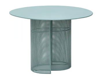 ARENA - Round galvanized steel garden table by ISIMAR