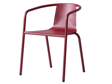 CADIZ - Stackable aluminium chair with armrests by ISIMAR