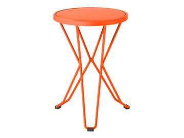 CAPRI - Low galvanized steel garden stool by ISIMAR