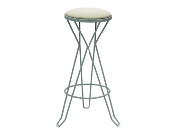 CAPRI - Steel stool with integrated cushion by ISIMAR